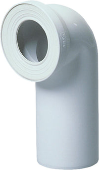 Coude de raccord WC DN100 90°, blanc