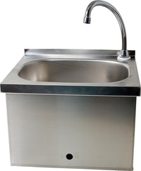 Bassin hygiénique inox à commande sans contact