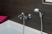 Mitigeur bain/douche 2 poignées apparent Etou saillie 105 mm chromé