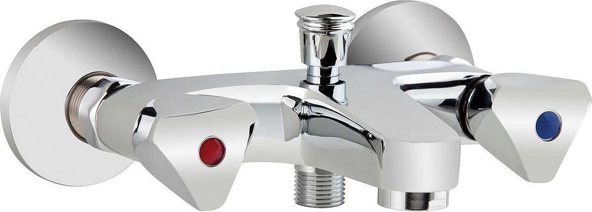 Mitigeur bain/douche 2 poignées apparent Etou saillie 105 mm chromé