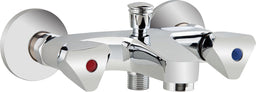 Mitigeur bain/douche 2 poignées apparent Etou saillie 105 mm chromé