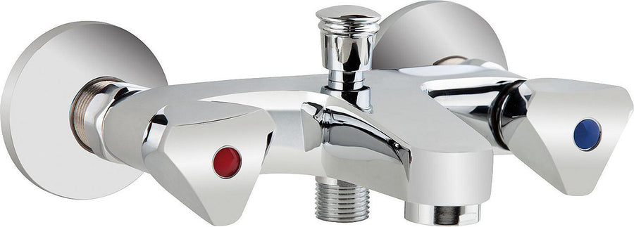 Mitigeur bain/douche 2 poignées apparent Etou saillie 105 mm chromé
