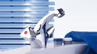 Mélangeur de lavabo Evenes Etou saillie 107mm chromé