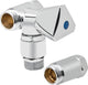 Soupape de raccordement d'appoint avec clapet anti-retour DN 20 (3/4"), raccord droit Benkiser