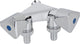 Robinet de machine à laver double chromé, 2 robinets, DN20 M DN15 M x DN20 M avec clapet anti-retour