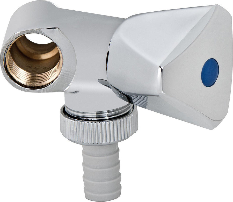 Soupape de raccordement d'appoint avec clapet anti-retour pour 1 robinet DN 15 (1/2"), chromé