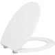 Abattant WC Tacutu blanc, fermeture douce, en duroplaste,charnière inox