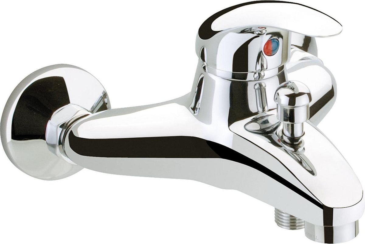 Mitigeur bain/douche apparent Rumba II saillie 165 mm chromé