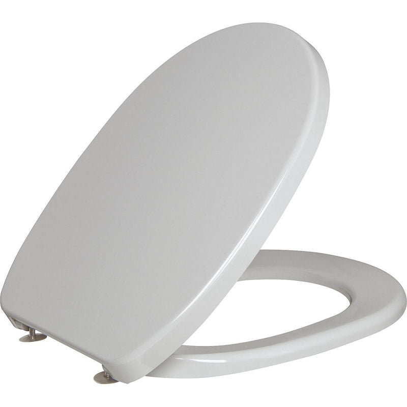 Abattant WC Twist avec charnière inox manhattan en duroplaste