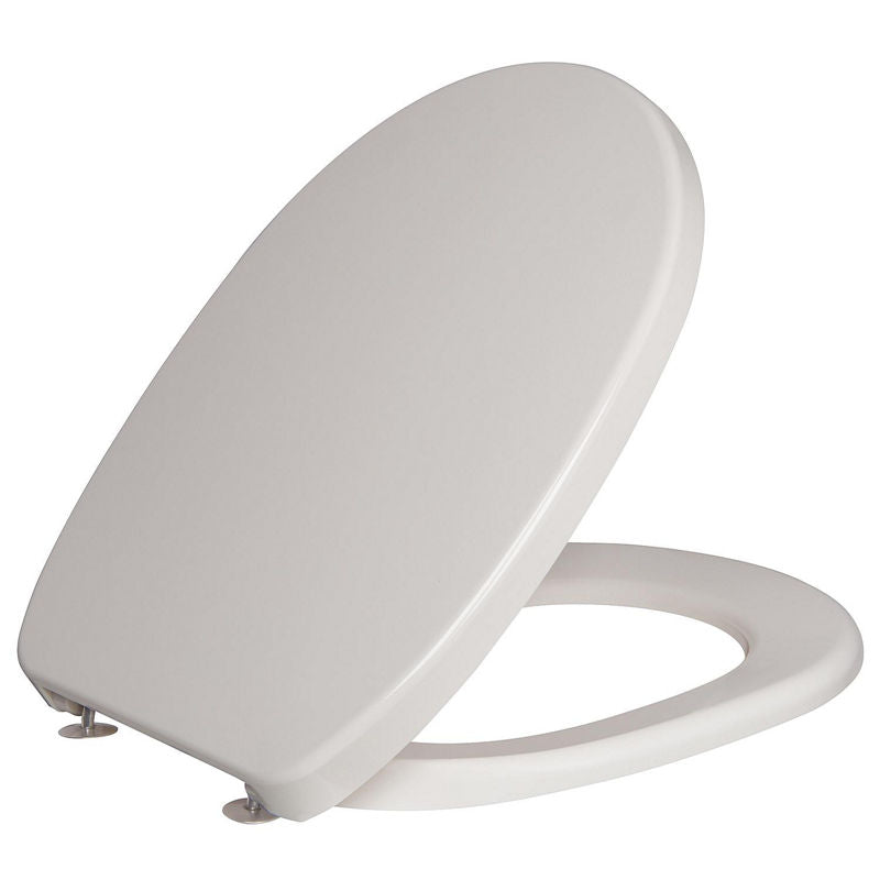 Abattant WC Twist avec charnière inox pergamon en duroplaste
