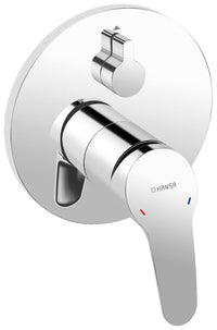 Mitigeur bain/douche encastré Hansa Hansamix rosace Ø 170 mm chromé