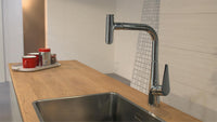Mitigeur d'évier Hansgrohe Talis Select S300 avec bec extractible saillie 234 mm chrome