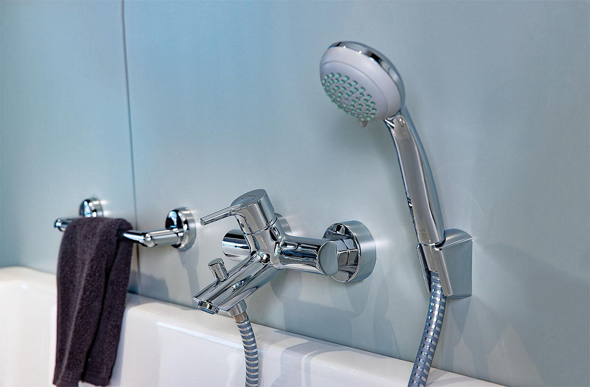 Mitigeur bain/douche apparent Hansgrohe Talis S saillie 166 mm chromé