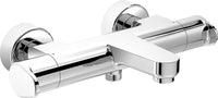Thermostatique bain-douche apparent Evica chromé, saillie 163 mm