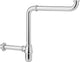 Siphon gain de place DN32 (1 1/4") laiton chromé