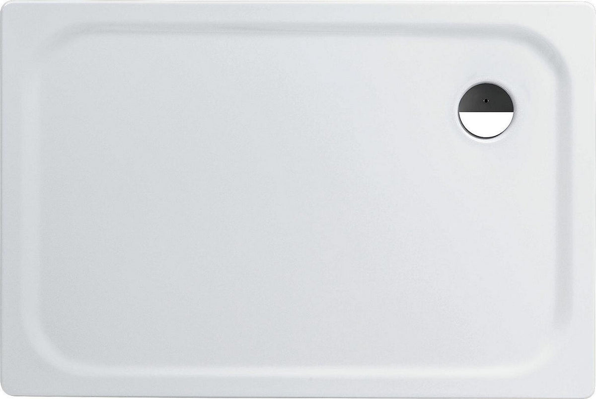 Receveur de douche Edura rectangulaire ultra-plat, acier émaillé
