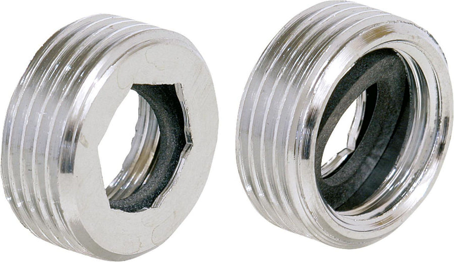 Réducteur laiton chromé F 1/2" x M 3/4" Euroréducteur
