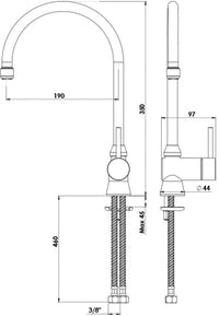 Mitigeur d'évier KWC Kuri Basic