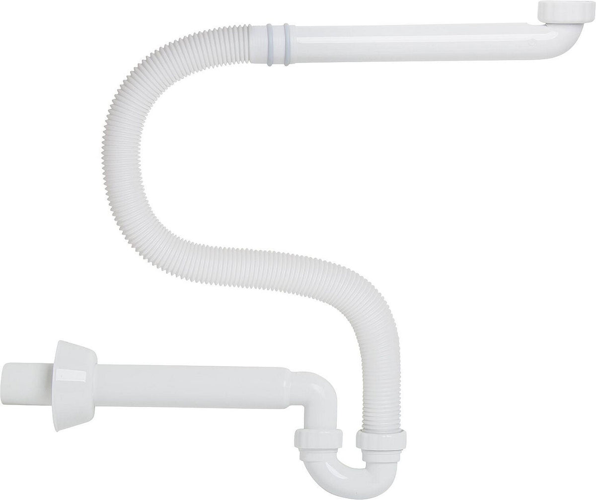 Siphon gain de place PP avec tube plongeur flexible 1 1/4" x 40 mm