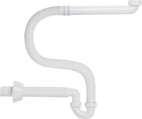 Siphon gain de place PP avec tube plongeur flexible 1 1/4" x 40 mm