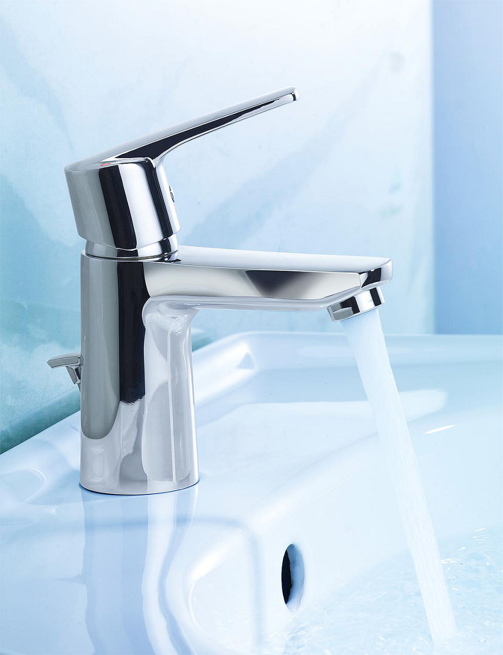 Mitigeur de lavabo Heinrich Schulte Alpha 300 saillie 103 mm chromé