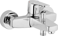 Mitigeur bain/douche apparent Heinrich Schulte Alpha 300 saillie 161 mm chromé