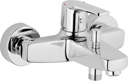 Mitigeur bain/douche apparent Heinrich Schulte Alpha 300 saillie 161 mm chromé