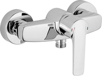 Mitigeur douche apparent Heinrich Schulte Alpha 300 saillie 52 mm chromé