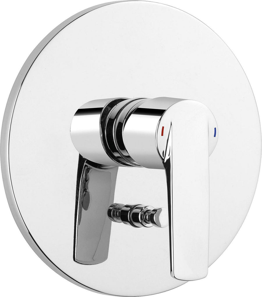 Mitigeur bain/douche encastré Heinrich Schulte Alpha 300 rosace Ø 178 mm chromé