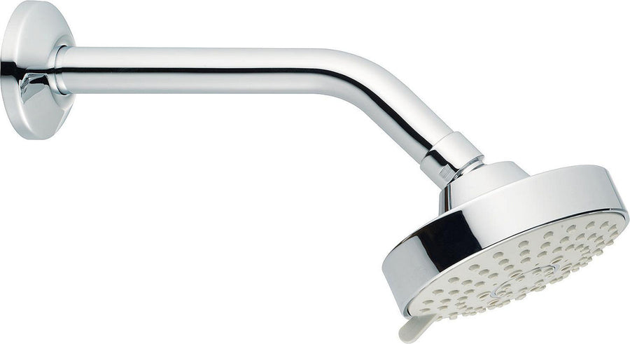 Pomme de douche Heinrichschulte Modern 5F Ø 100 mm chromé avec tube de raccordement mural
