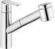 Mitigeur d'évier Heinrichschulte Alpha 300 douchette extractible saillie 216 mm chrome