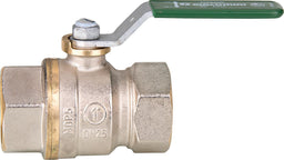 Robinet à boisseau sphérique eau potable Giacomini femelle × femelle sans zone morte, poignée à levier acier