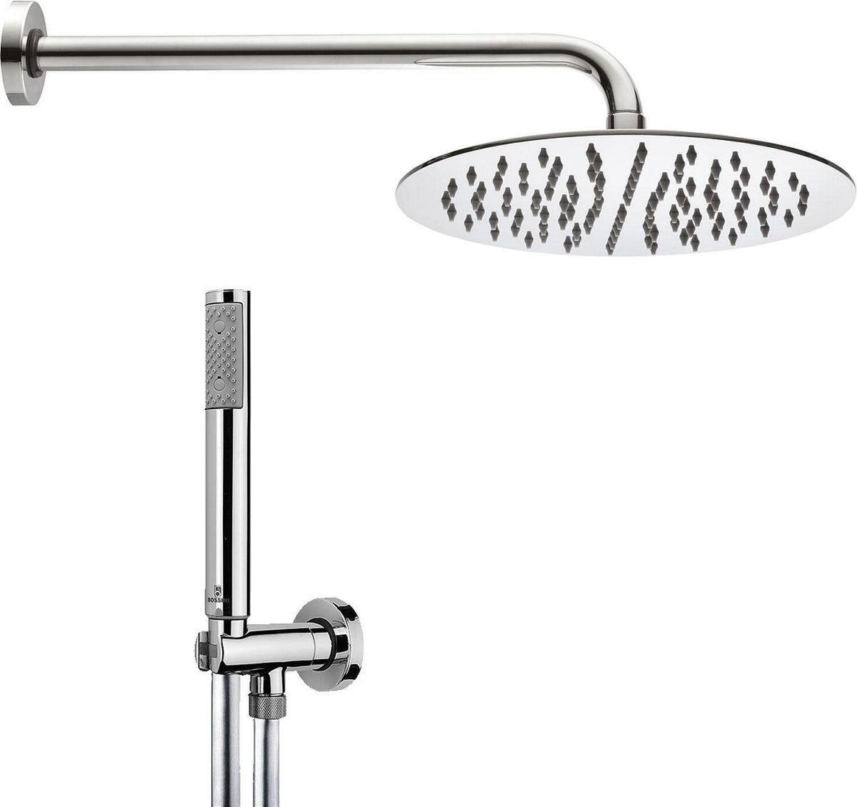 Kit de douche Edvin evenes avec pomme de douche ronde Ø 250 mm et douchette
