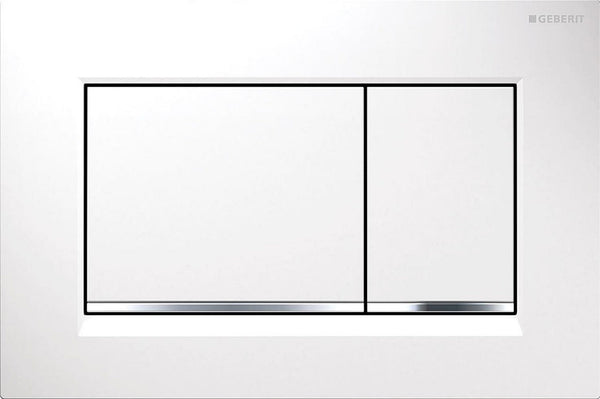 Plaque de commande Geberit Sigma 20 Square, rinçage à 2 quantités
