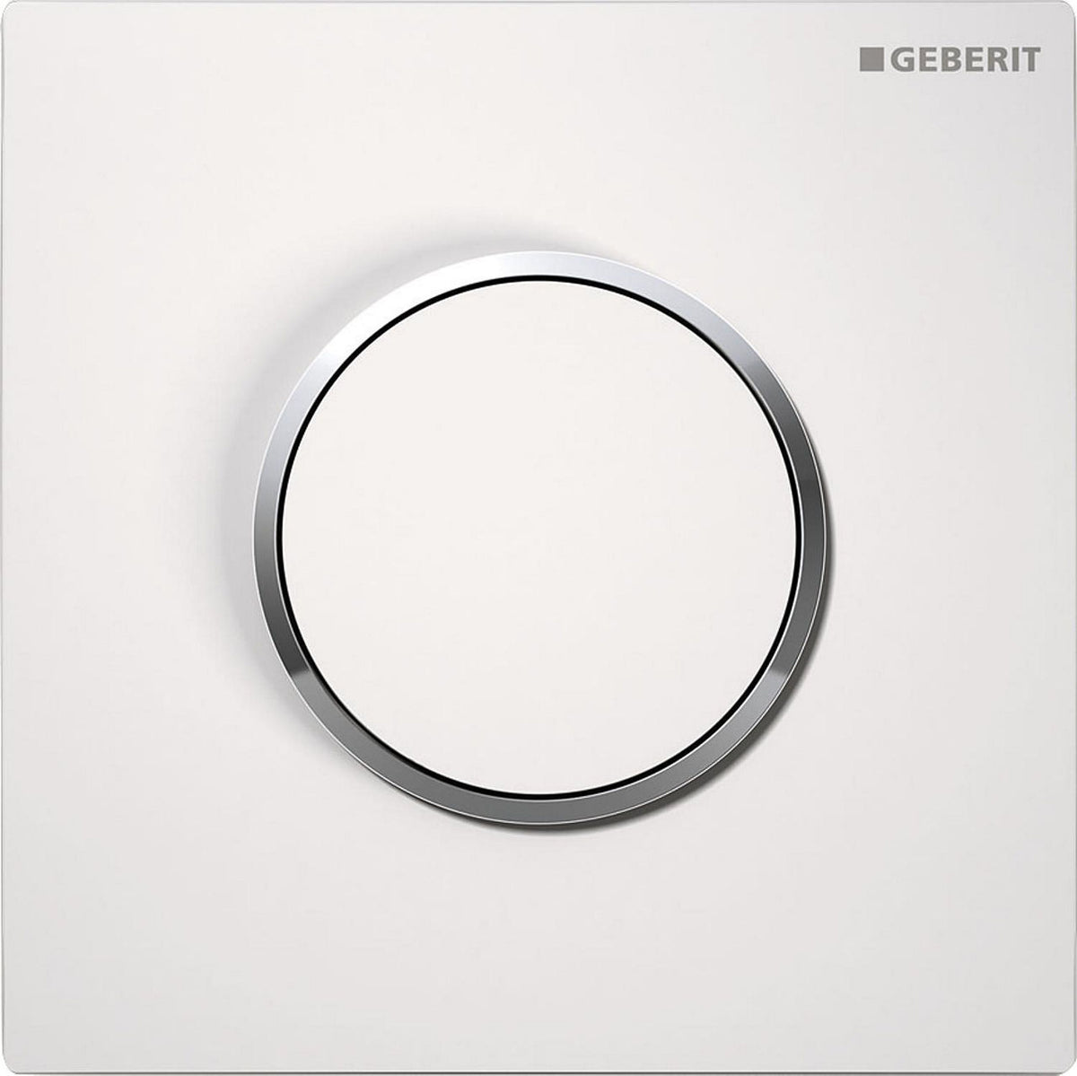 Commande pour urinoir Geberit Type 10 déclenchement pneumatique blanc chromé