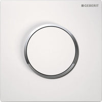 Commande pour urinoir Geberit Type 10 déclenchement pneumatique blanc chromé