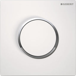 Commande pour urinoir Geberit Type 10 déclenchement pneumatique blanc chromé