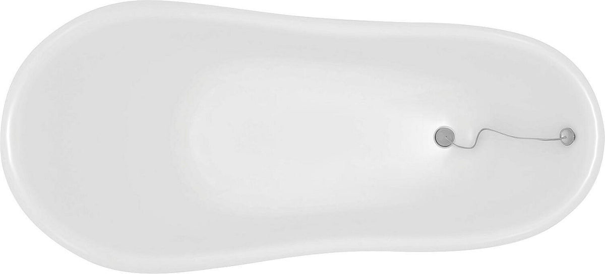 Baignoire EDITA 1745x805/635x820 mm îlot Contenance: 185 l Composite minéral blanc