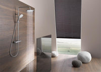 Kludi Freshline Brausesäule chrom mit Thermostat, höhenverstellbar 950-1250mm