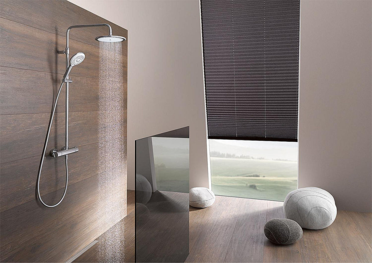 Kludi Freshline Brausesäule chrom mit Thermostat, höhenverstellbar 950-1250mm