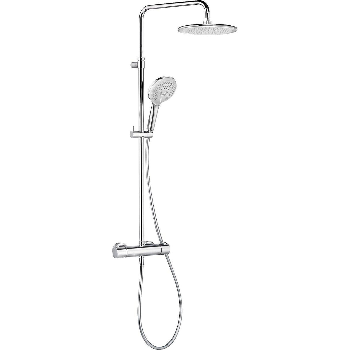Colonne de douche Kludi Freshline chrome avec thermostatique, reglable en hauteur 950-1250mm