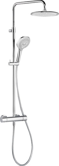 Kludi Freshline Brausesäule chrom mit Thermostat, höhenverstellbar 950-1250mm