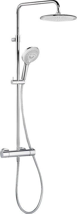 Kludi Freshline Brausesäule chrom mit Thermostat, höhenverstellbar 950-1250mm