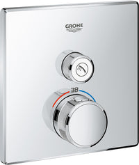 Thermostatique douche encastré Grohe Grohtherm SmartControl chromé 1 sortie