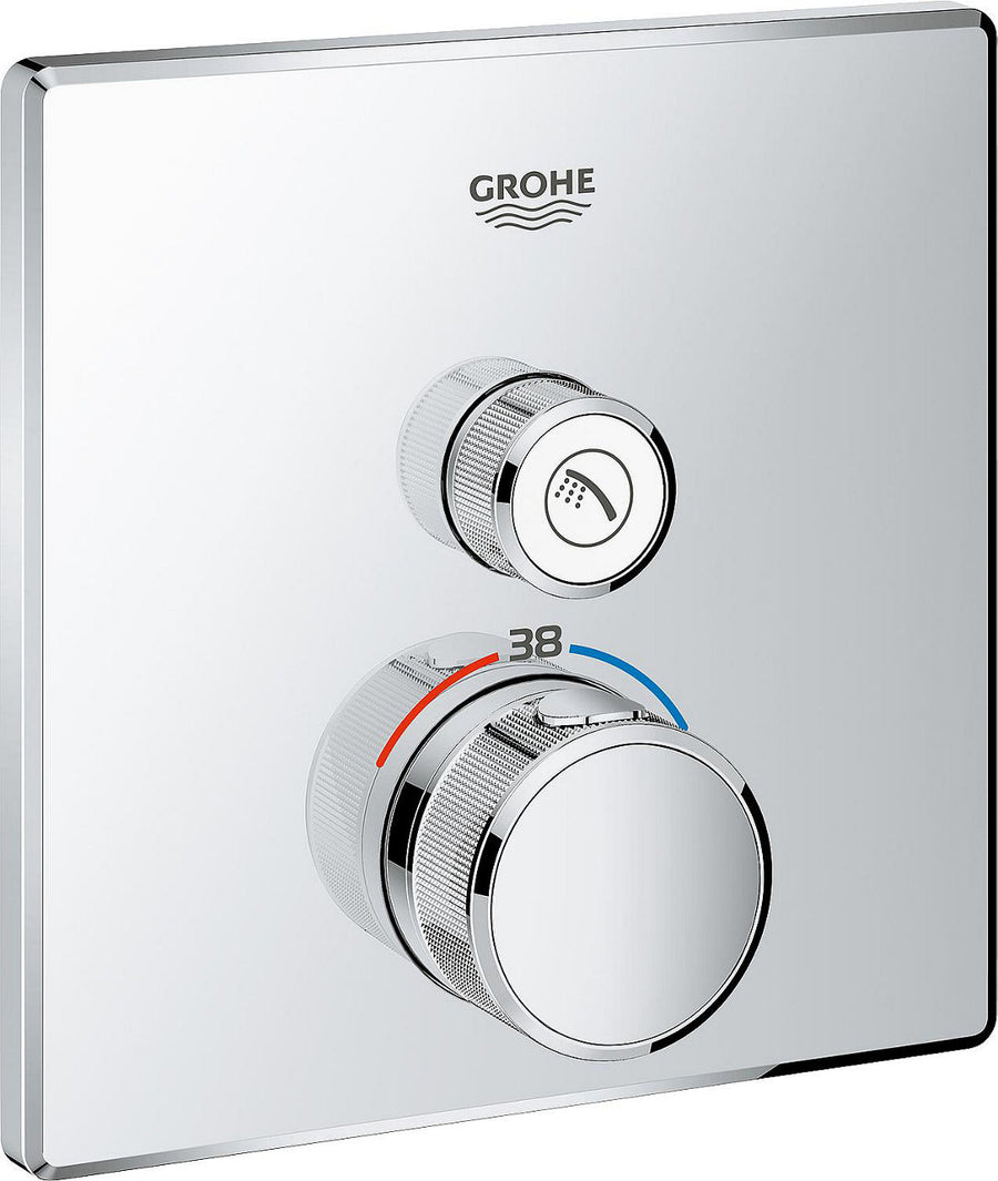 Thermostatique douche encastré Grohe Grohtherm SmartControl chromé 1 sortie