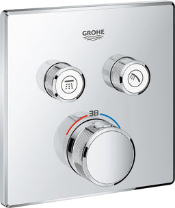 Thermostatique douche/bain encastré Grohe Grohtherm SmartControl 2 sorties chromé
