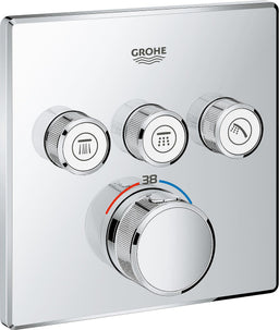 Thermostatique douche encastré Grohe Grohtherm SmartControl 3 sorties chromé