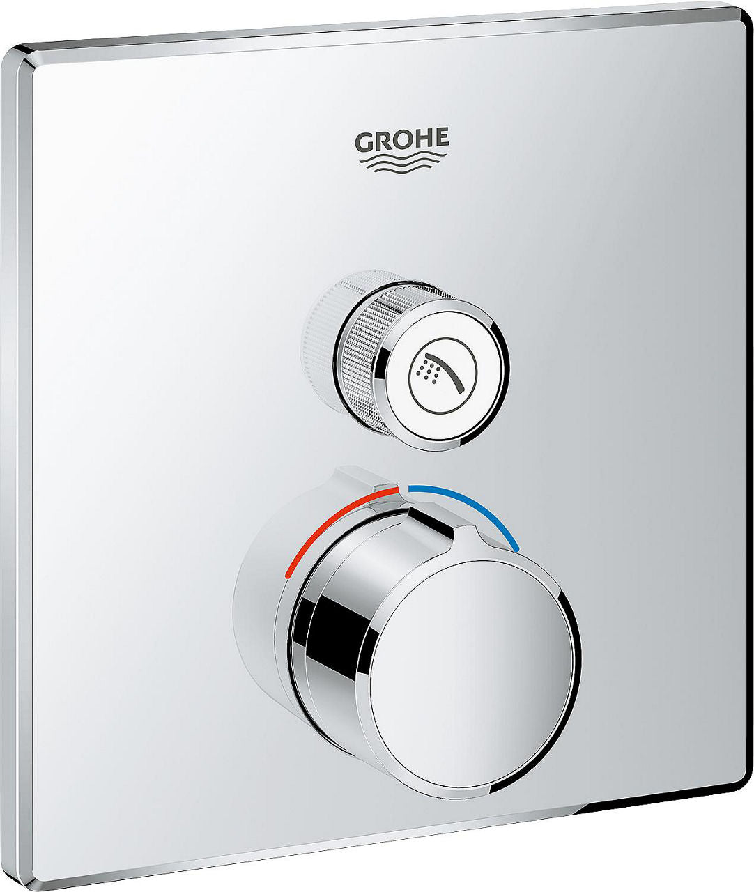 Mitigeur douche encastré Grohe SmartControl rosace 158x158 mm chromé 1 sortie
