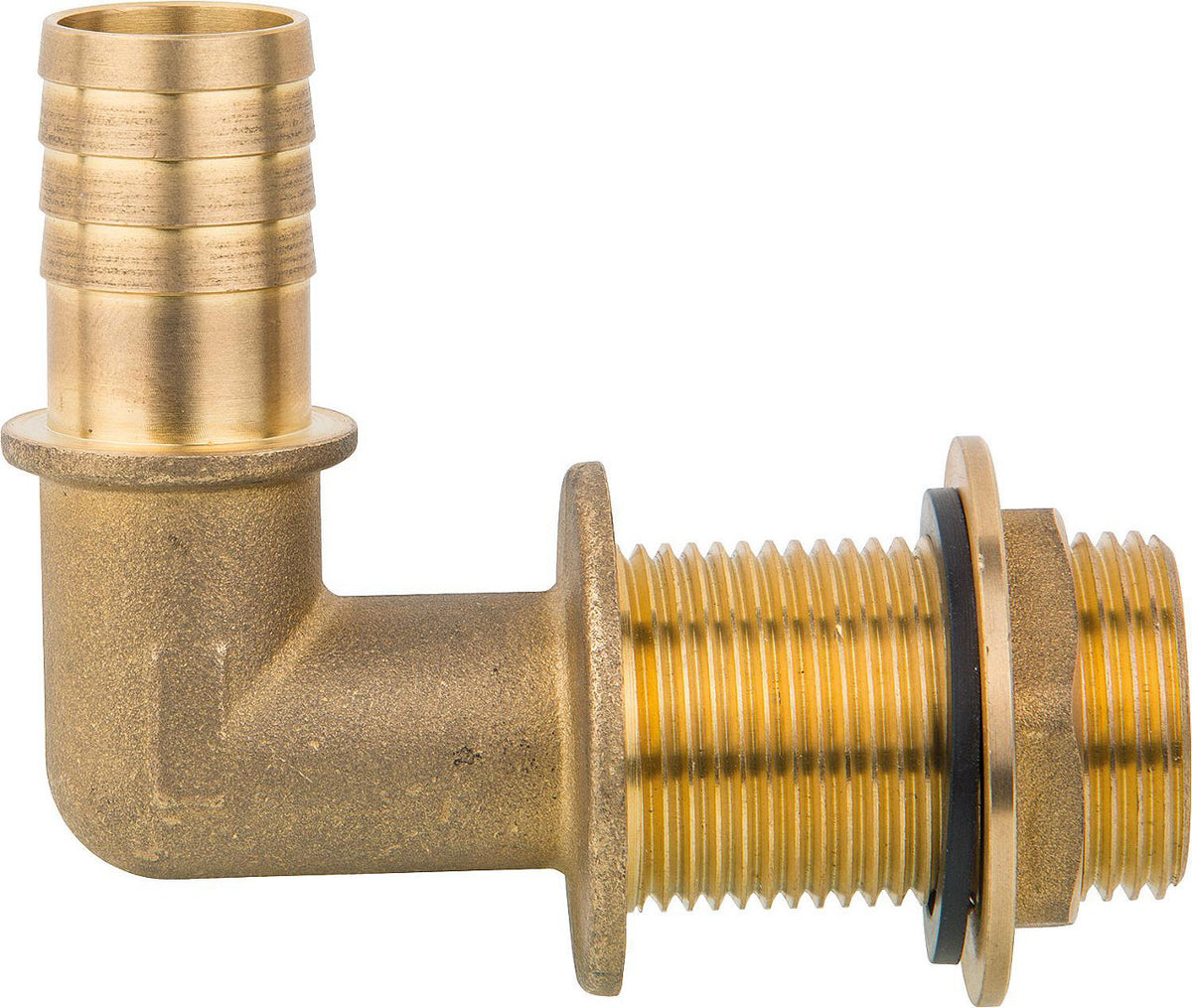 Conduite de cuve 90° laiton M 1" x douille 25 mm