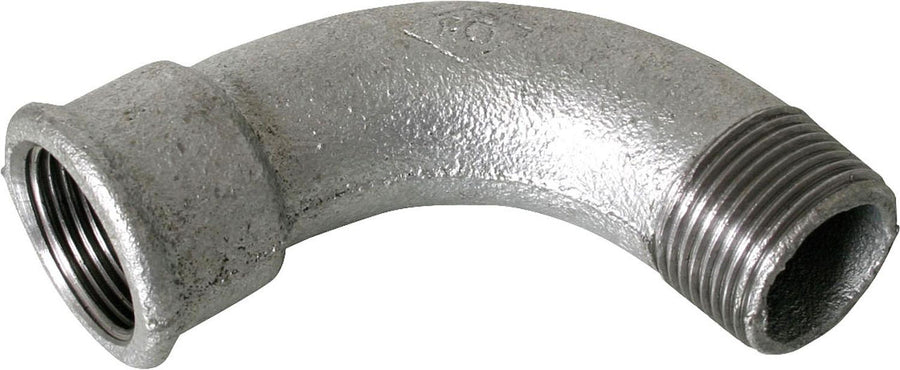 Coude long fonte malléable zinguée Type 1 femelle/mâle (F/M)